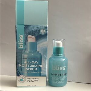 Bliss Drench & Quench All-Day Moisturizing Serum - new in box